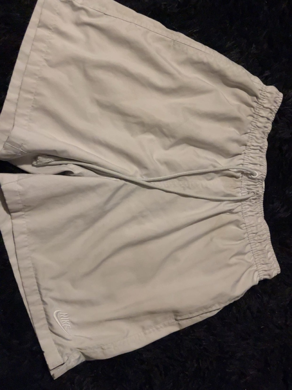 Nike Women's Cream Athletic Drawstring Shorts